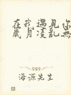 在我遇见你之前岁月凌乱无言