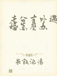 老公有外遇提离婚怎么办