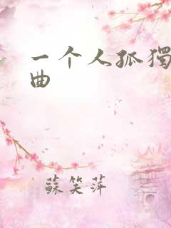 一个人孤独的歌曲