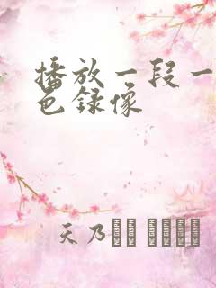 播放一段一级黄色录像