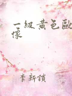 一级黄色欧美录像