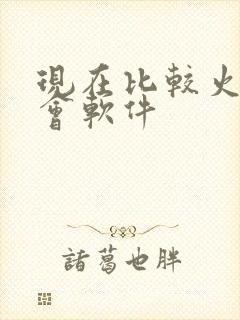 现在比较火的约会软件