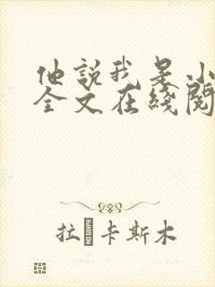 他说我是小妖精全文在线阅读