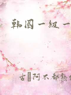 韩国一级一片