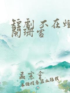 短剧 不在灯火阑珊处