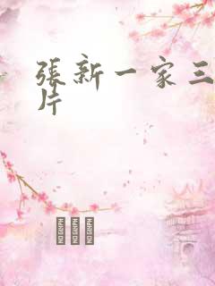 张新一家三口照片