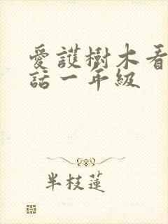 爱护树木看图写话一年级