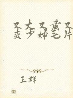 又大又黄又粗又爽少妇毛片