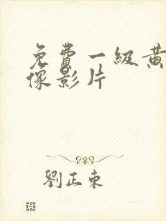 免费一级黄色录像影片