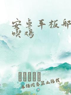 安卓平板哪个好吃鸡