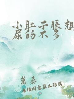 小肚子胀想尿却尿的不多