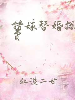 错嫁替婚总裁免费