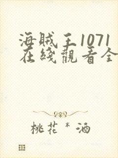 海贼王1071在线观看全集免费