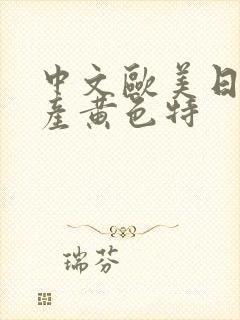 中文欧美日韩国产黄色特