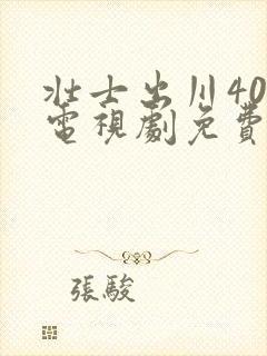 壮士出川40集电视剧免费在线观看