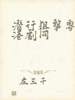 潜行狙击粤语版港剧网