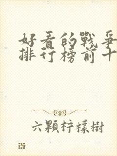 好看的战争美剧排行榜前十名