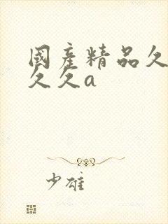 国产精品久久久久久a