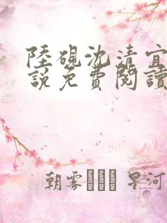 陆砚沈清宜的小说免费阅读