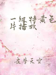 一级特黄色录像片播放