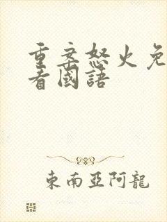 重案怒火免费观看国语