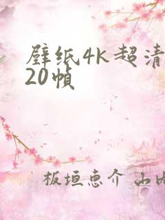 壁纸4k超清120帧