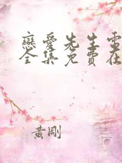 恋爱先生电视剧全集免费在线观看