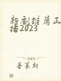 新剧推荐正在热播2023