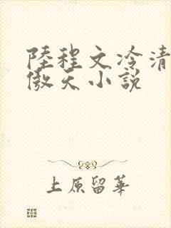 陆程文冷清秋龙傲天小说
