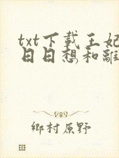txt下载王妃日日想和离