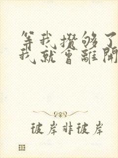 等我攒够了失望我就会离开