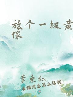 放个一级黄色录像