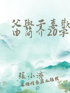 父与子喜欢的理由简介20字