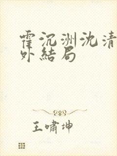 霍沉洲沈清禾番外结局