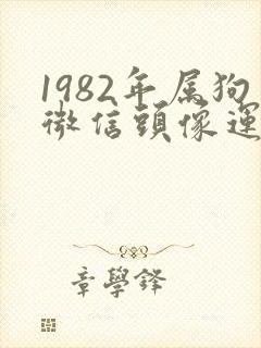 1982年属狗微信头像运气好