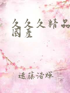 久久久精品99国产