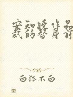 安知晓作品:总裁的替身前妻哪里看