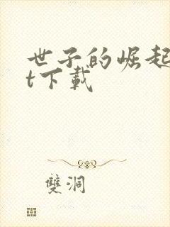 世子的崛起txt下载