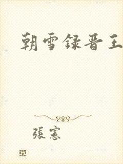 朝雪录晋王是谁
