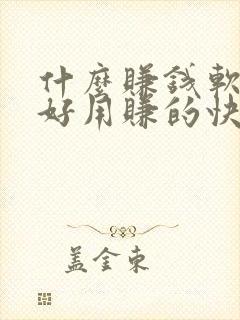 什么赚钱软件最好用赚的快