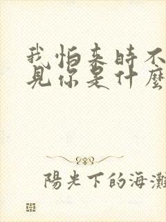 我怕来时不能遇见你是什么歌