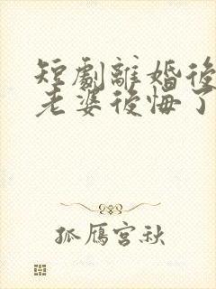 短剧离婚后总裁老婆后悔了