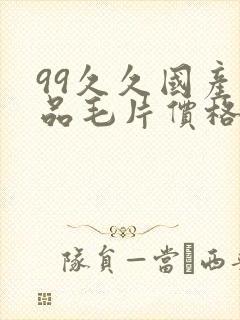 99久久国产精品毛片价格