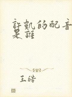 许凯的配音演员是谁