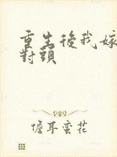 重生后我嫁了死对头