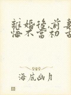 离婚后,前妻她悔不当初 古召