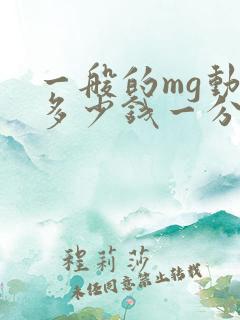 一般的mg动画多少钱一分钟啊