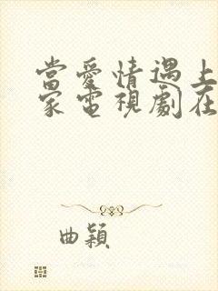 当爱情遇上科学家电视剧在线