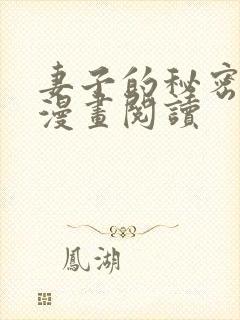 妻子的秘密免费漫画阅读