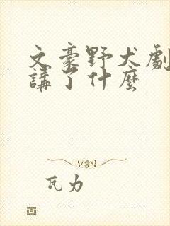 文豪野犬剧场版讲了什么